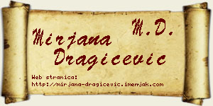 Mirjana Dragičević vizit kartica